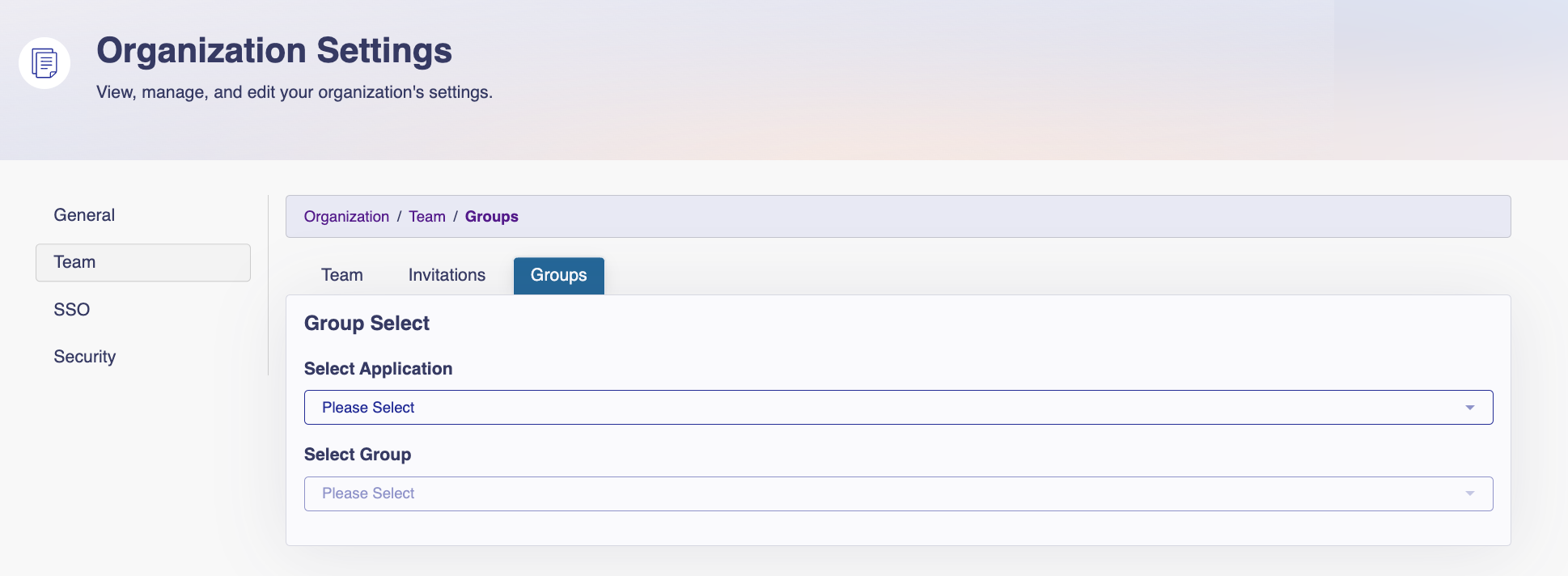 Overview of the Groups tab in the LoginID dashboard