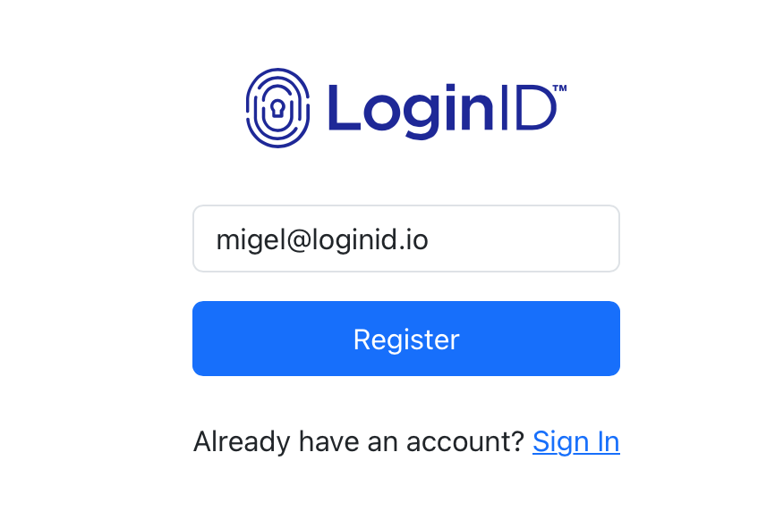 Beginning Process of a Register Simple Scenerio