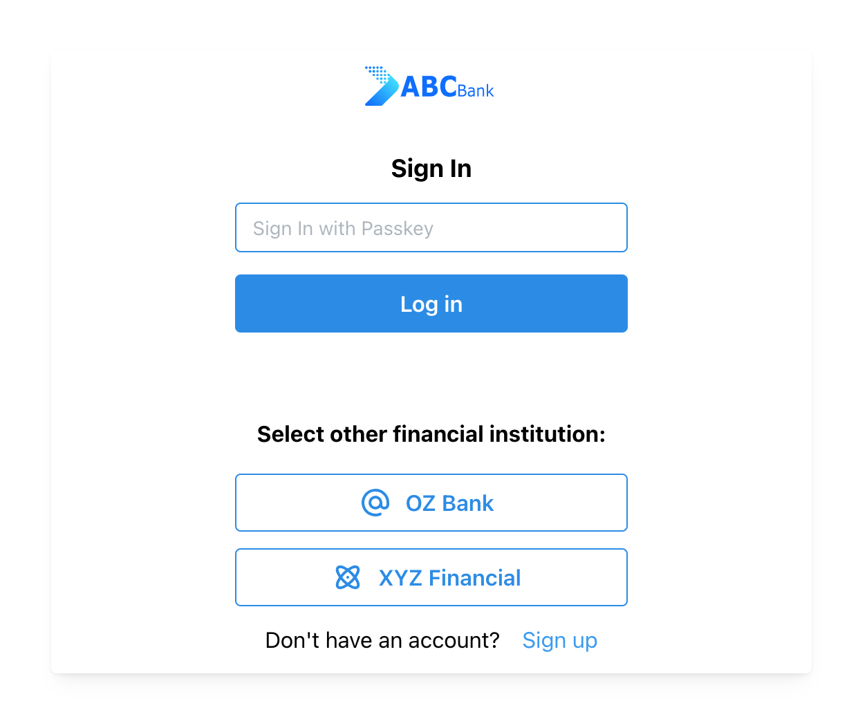 Example of Displaying a Fallback Login